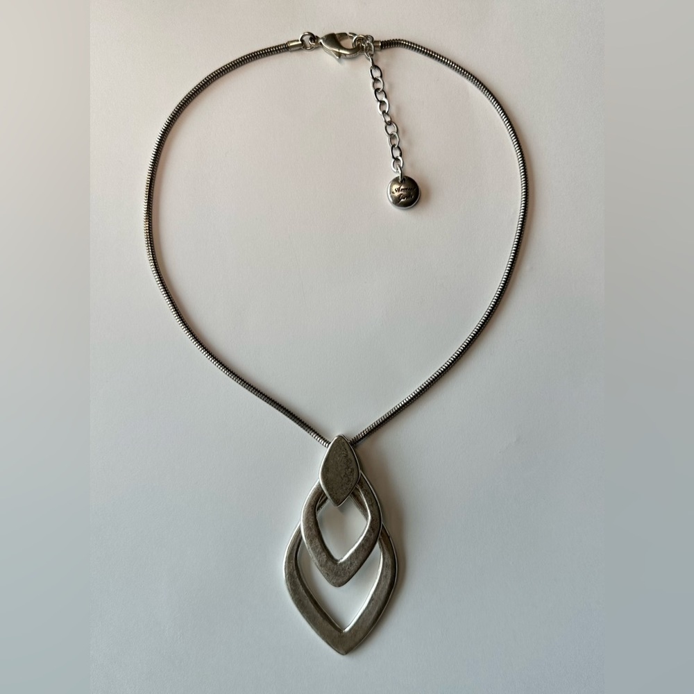 Signed Silver Tone Necklace